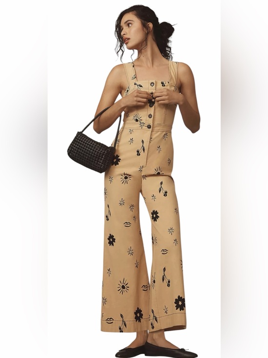 Anthropologie Pants - Anthropologie The Portside Button-Front Jumpsuit by Maeve Size 6